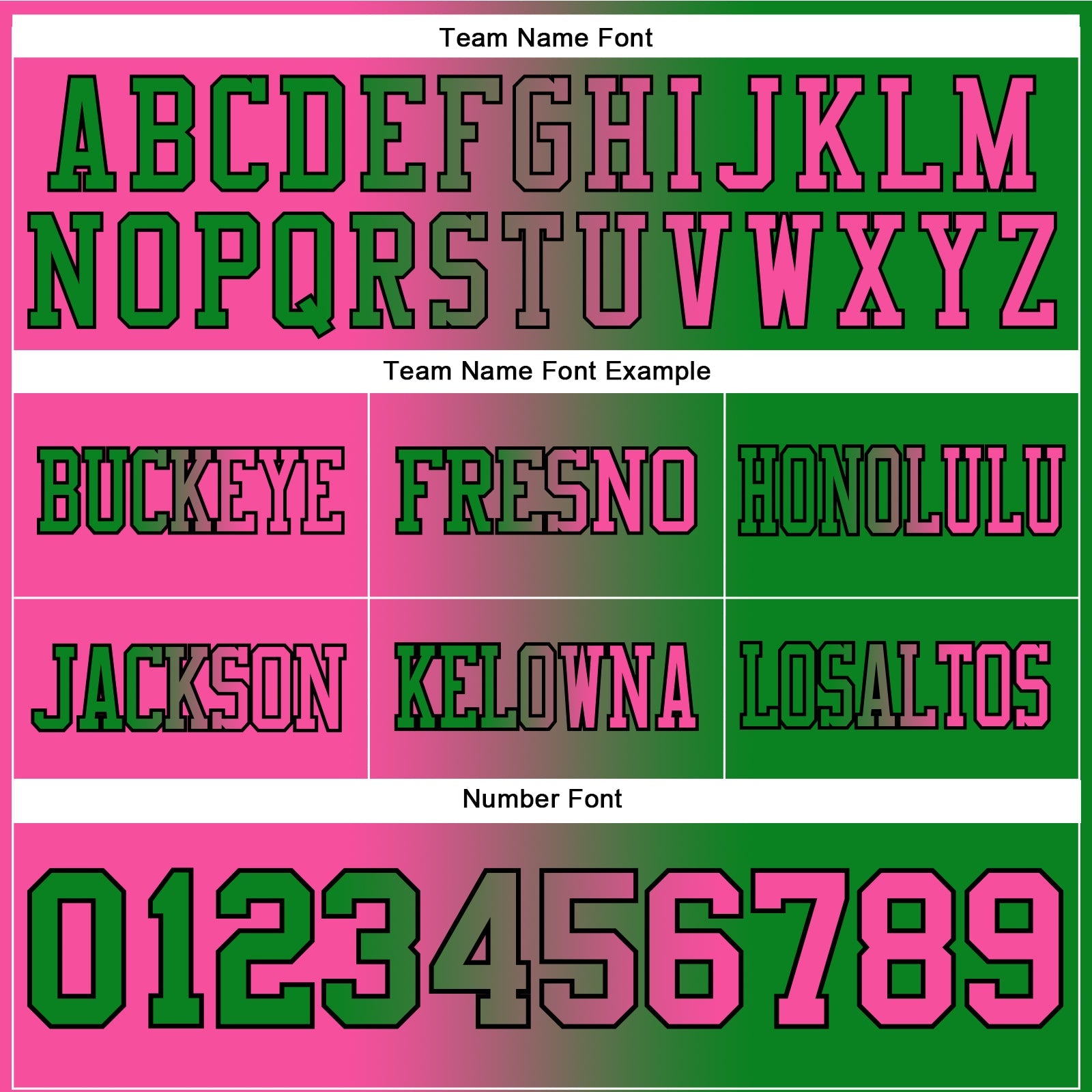 Custom Grass Green Pink-Black Authentic Gradient Fashion Football Jersey