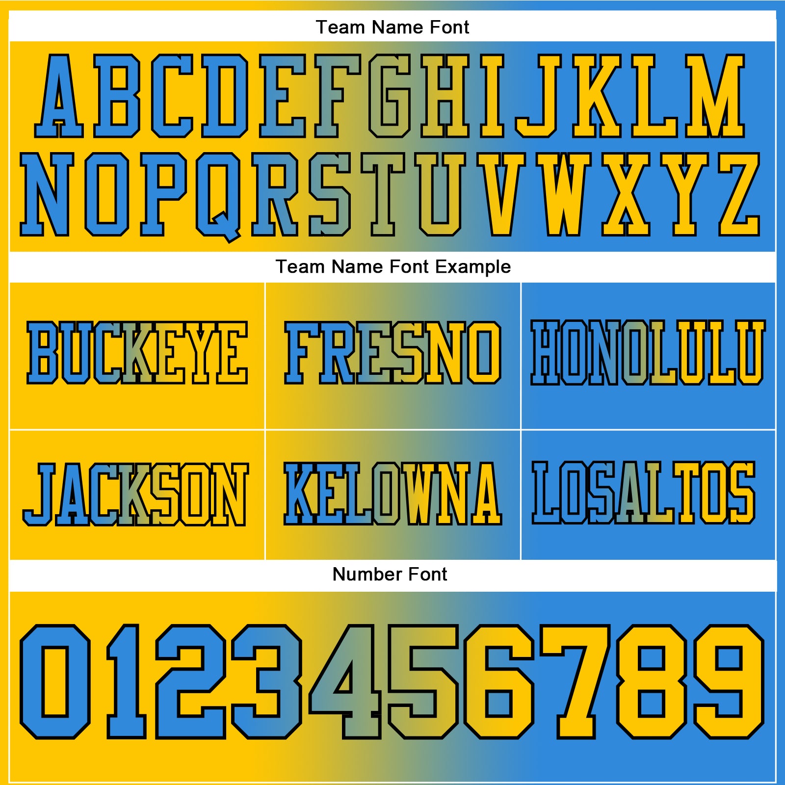Custom Powder Blue Yellow-Black Authentic Gradient Fashion Football Jersey