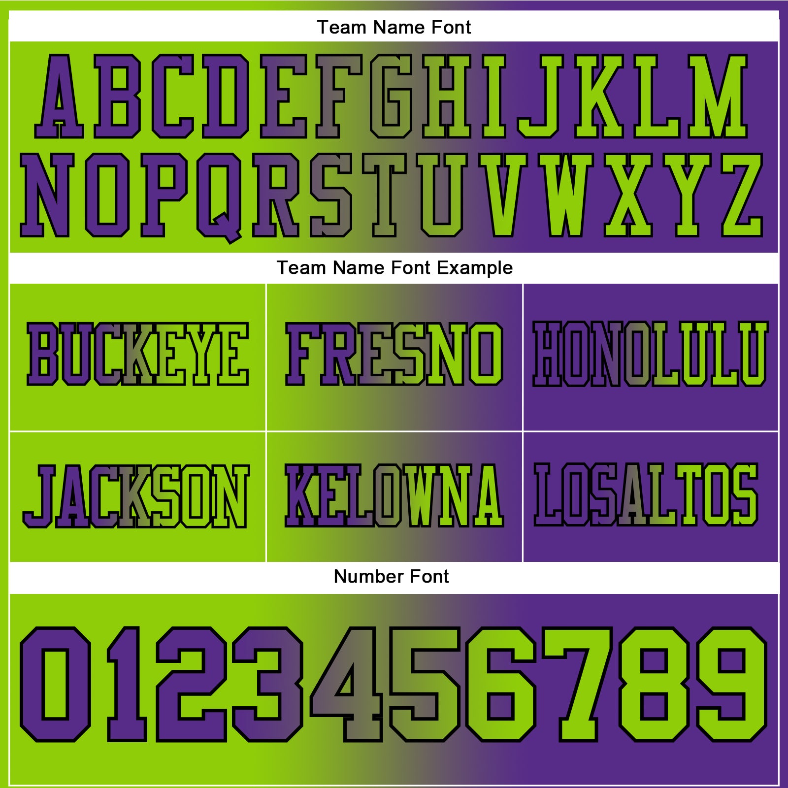 Custom Purple Neon Green-Black Authentic Gradient Fashion Football Jersey