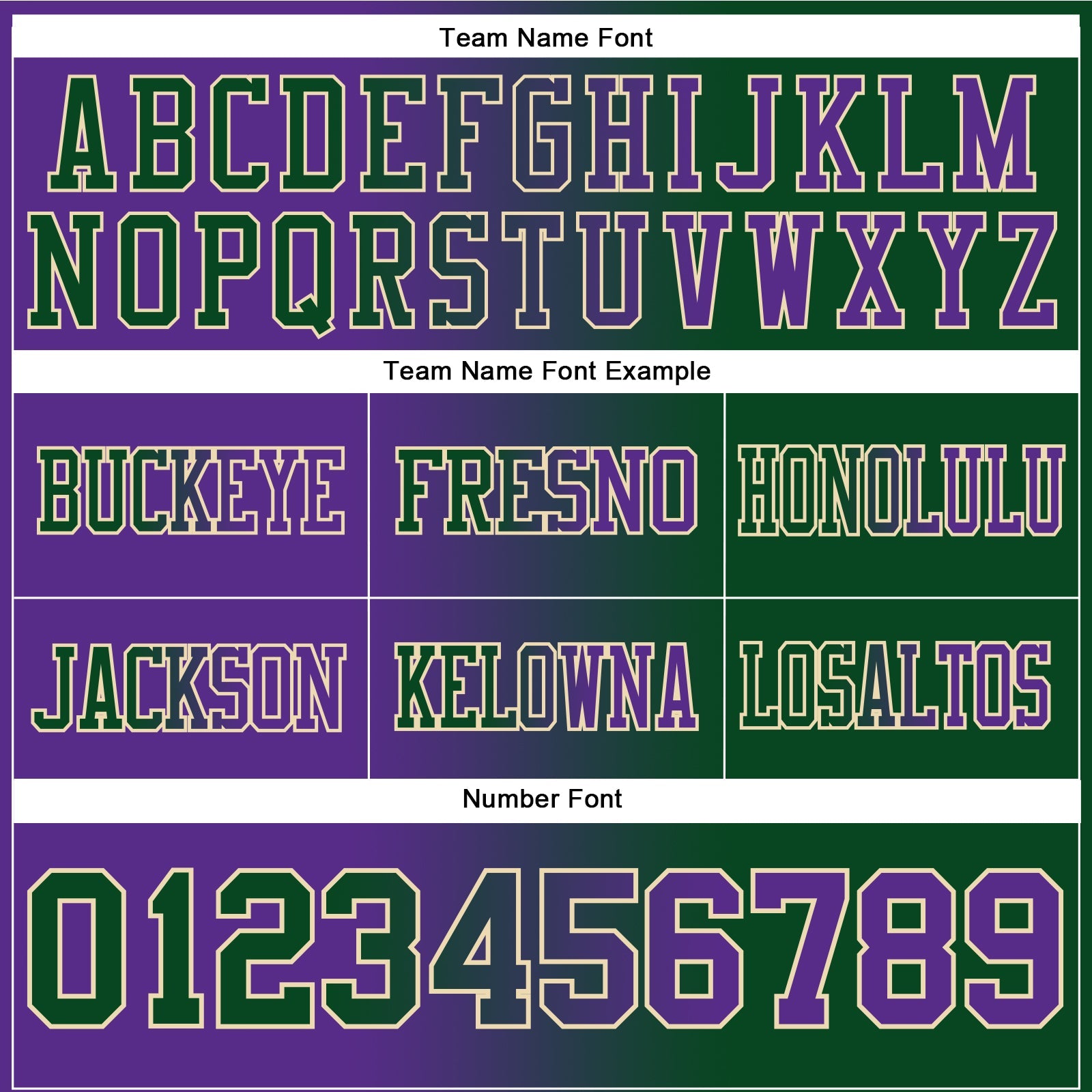 Custom Green Purple-Cream Authentic Gradient Fashion Football Jersey