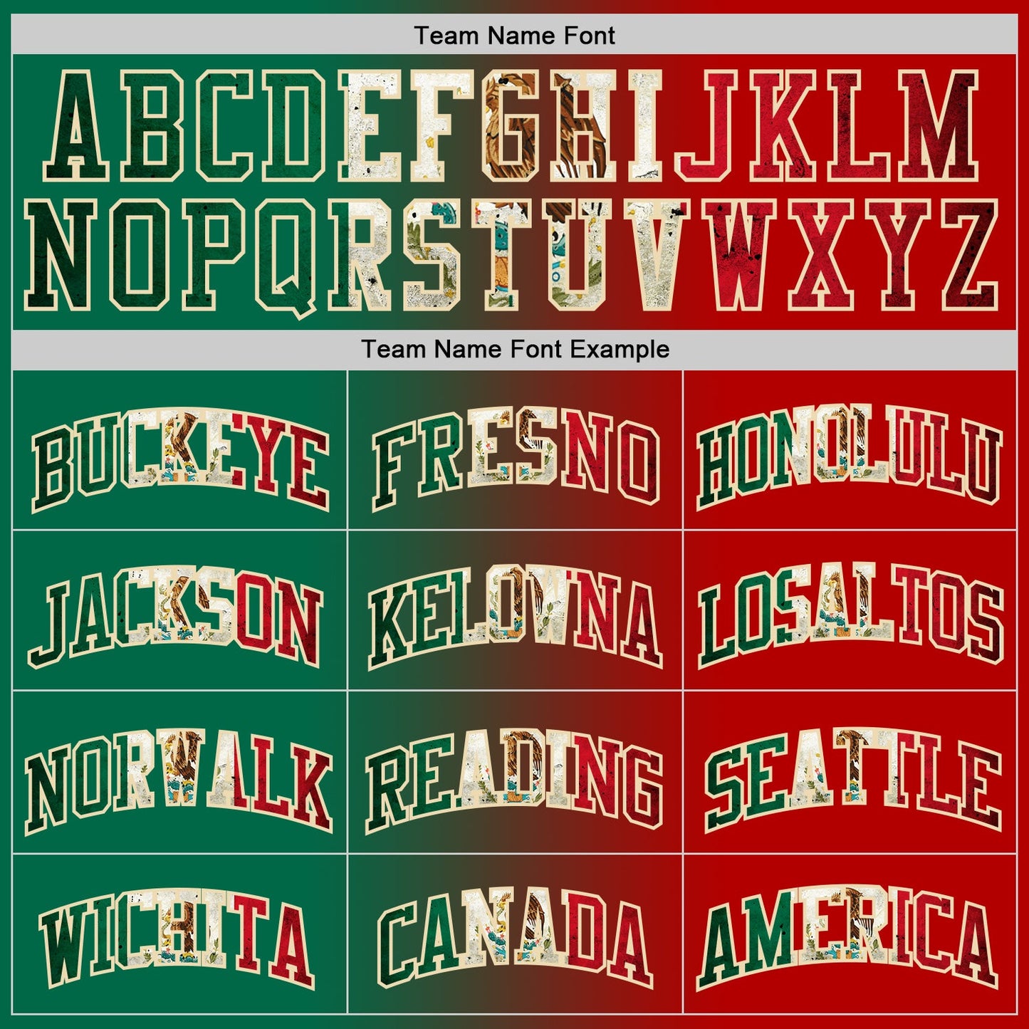 Custom Red Vintage Mexican Flag Kelly Green-Cream Authentic Gradient Fashion Basketball Jersey