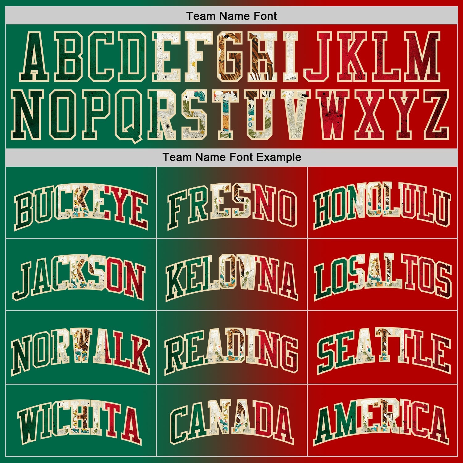 Custom Red Vintage Mexican Flag Kelly Green-Cream Authentic Gradient Fashion Basketball Jersey