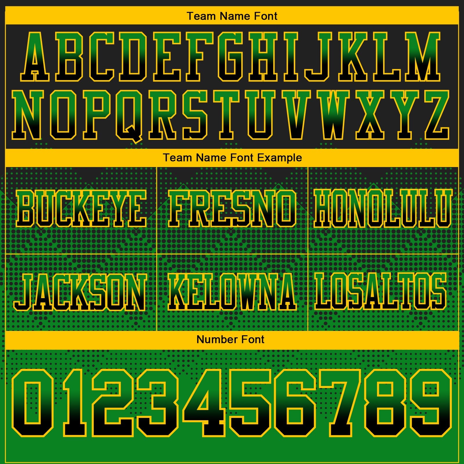 Custom Black Grass Green-Yellow Authentic Gradient Square Shape 7V7 Flag Football Jersey