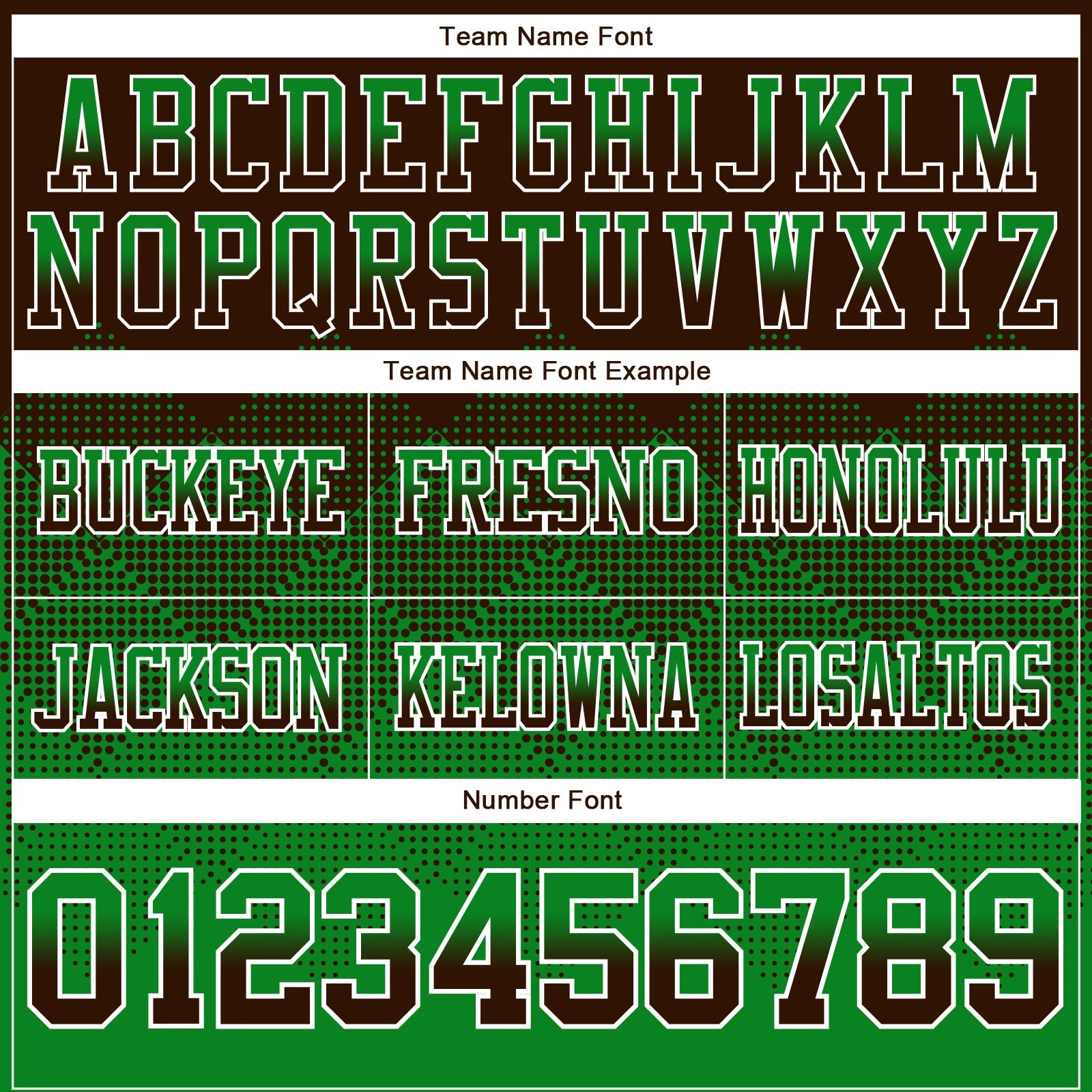Custom Brown Grass Green-White Authentic Gradient Square Shape 7V7 Flag Football Jersey