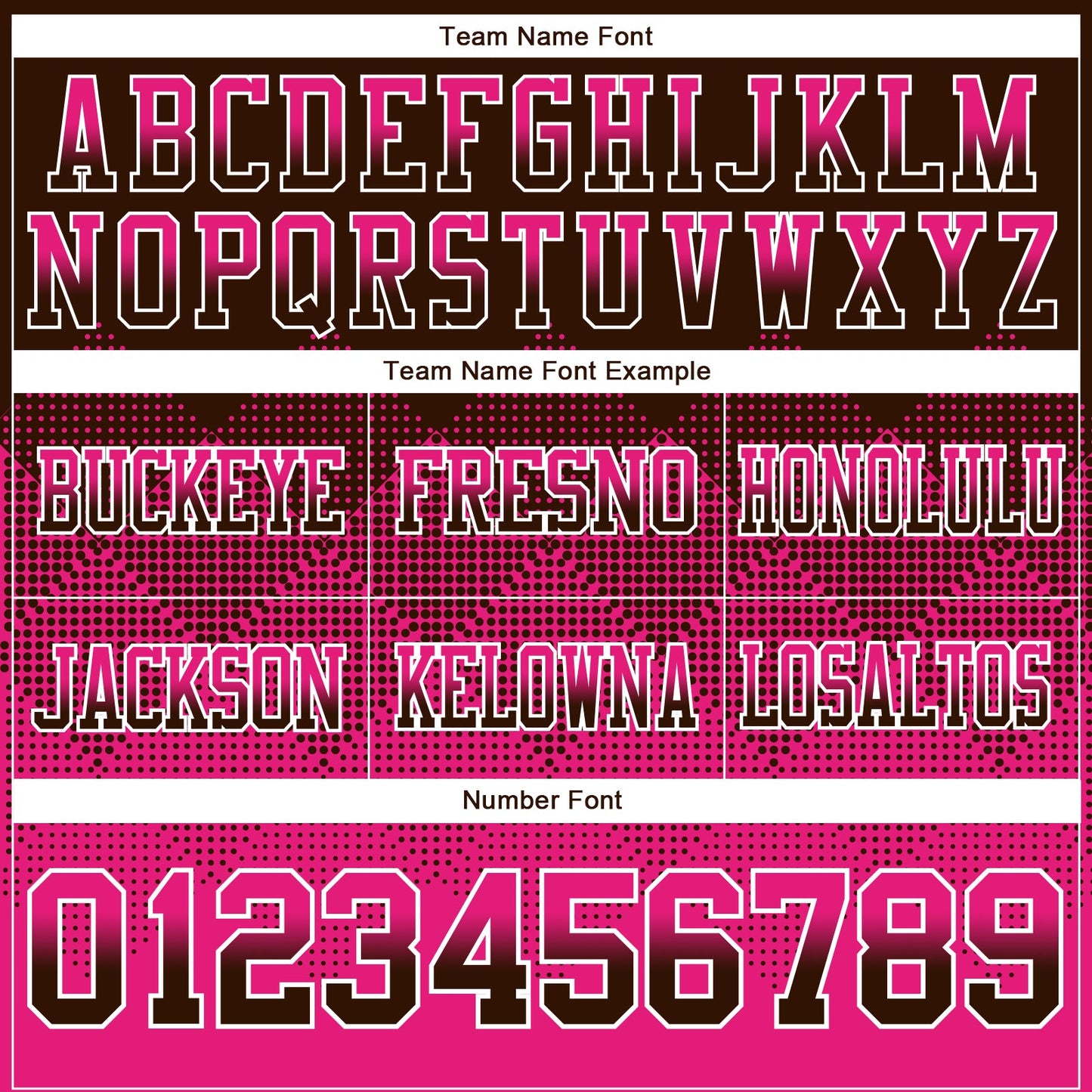 Custom Brown Hot Pink-White Authentic Gradient Square Shape 7V7 Flag Football Jersey