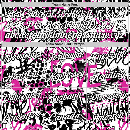 Custom Graffiti Pattern White-Black 3D Performance T-Shirt