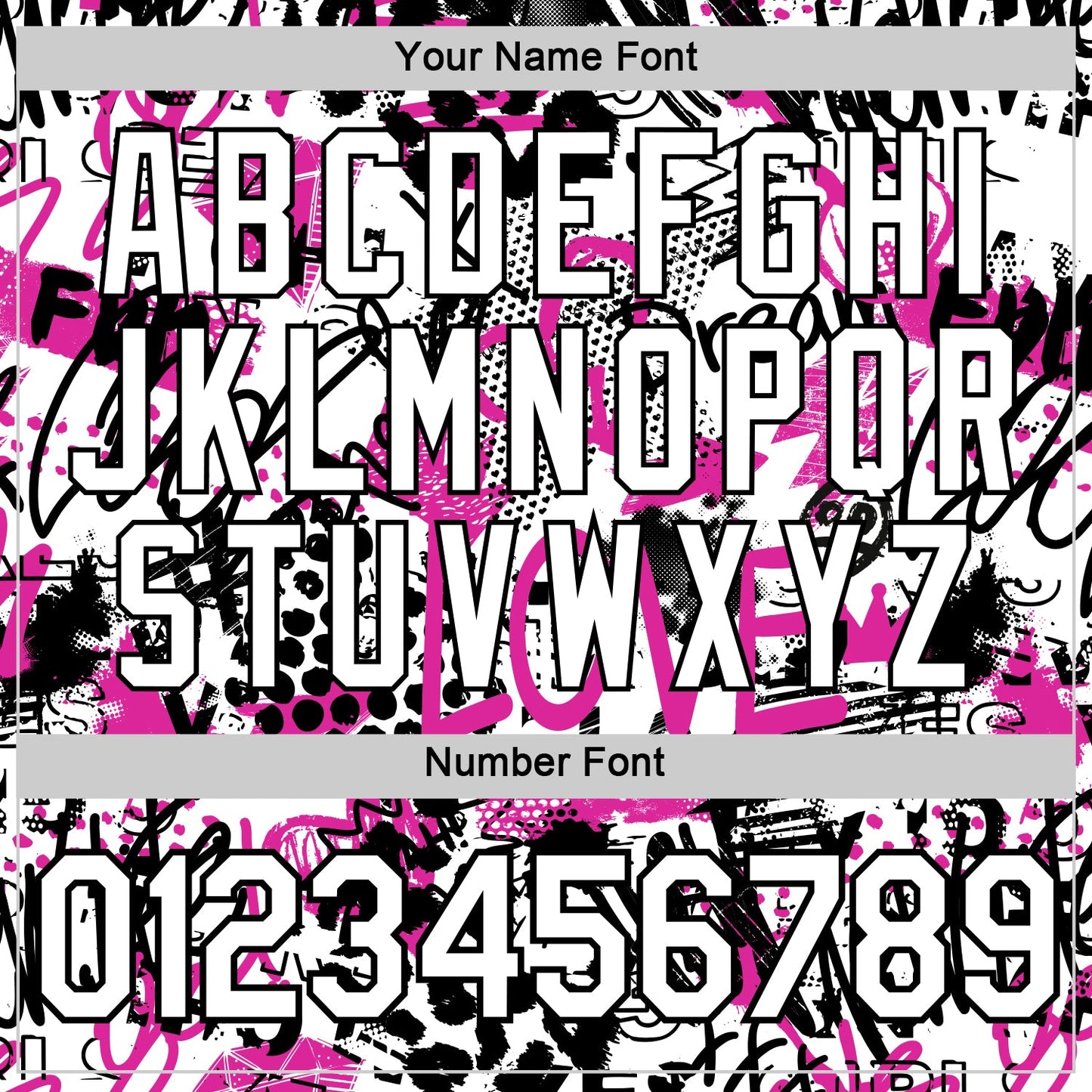 Custom Graffiti Pattern White-Black 3D Performance T-Shirt