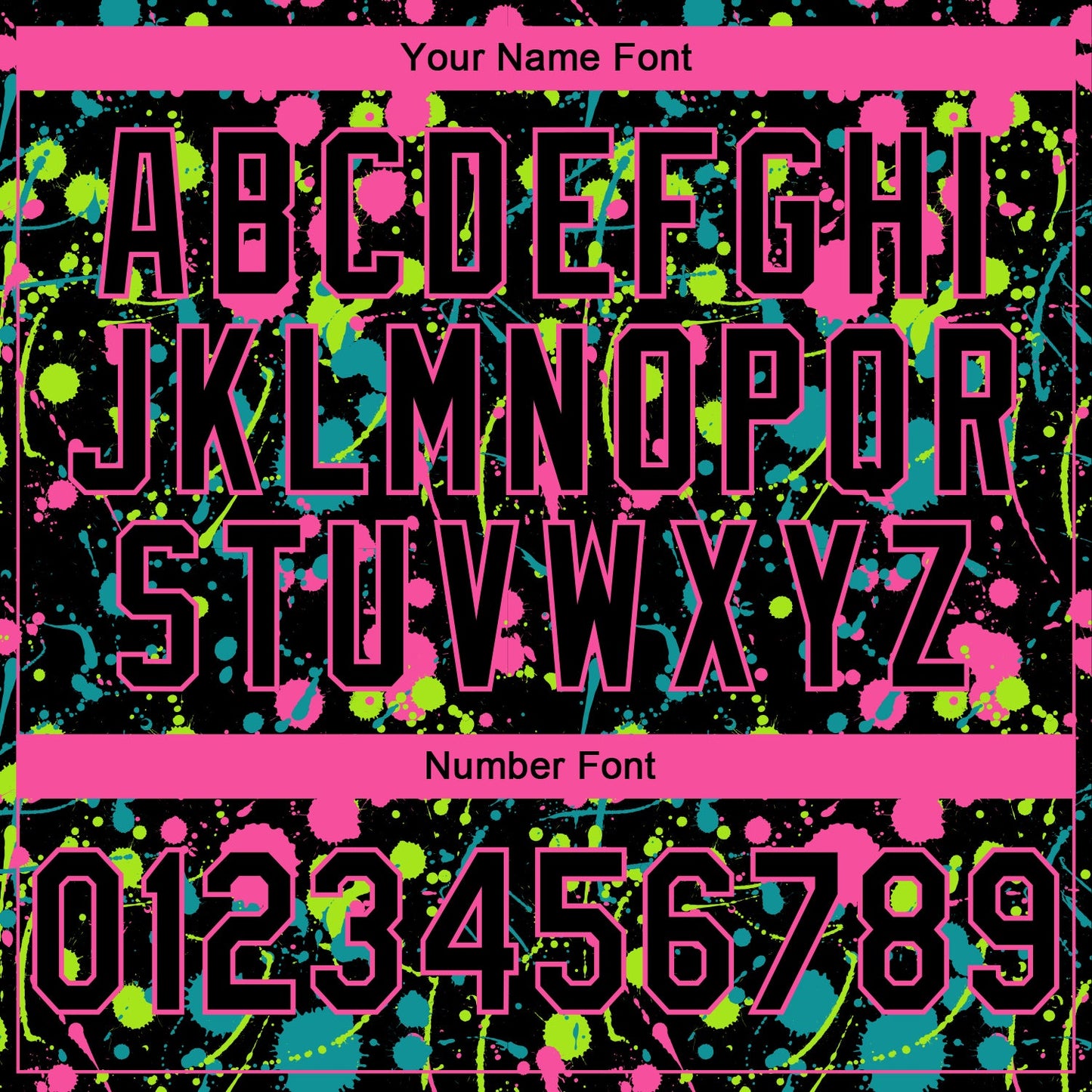 Custom Stitched Graffiti Pattern Black-Pink 3D Splash Grunge Art Sports Pullover Sweatshirt Hoodie