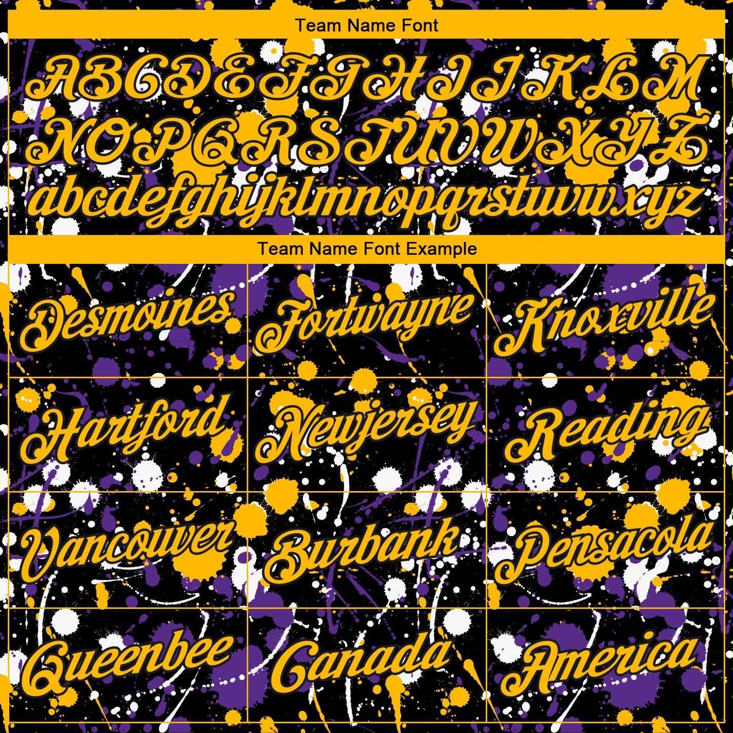 Custom Stitched Graffiti Pattern Gold-Black 3D Splash Grunge Art Sports Pullover Sweatshirt Hoodie