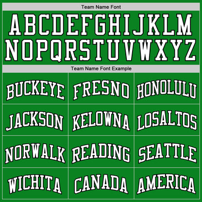 Custom Grass Green White-Black Authentic Basketball Jersey