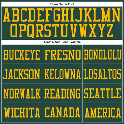 Custom Green Green-Gold Mesh Authentic Football Jersey