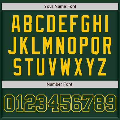 Custom Green Green-Gold Authentic Baseball Jersey