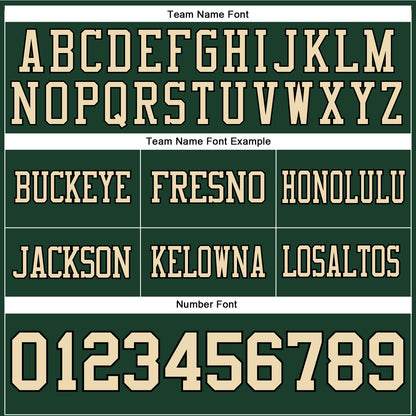 Custom Green City Cream-Black Authentic Football Jersey