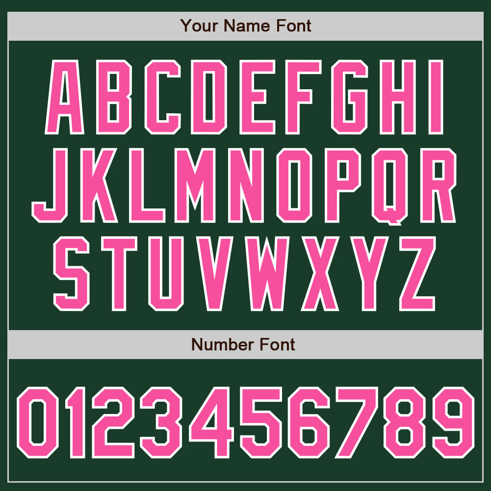 Custom Stitched Green Pink-White Baseball Pullover Sweatshirt Hoodie