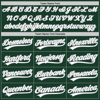 Custom Stitched Green White-Gray Baseball Pullover Sweatshirt Hoodie