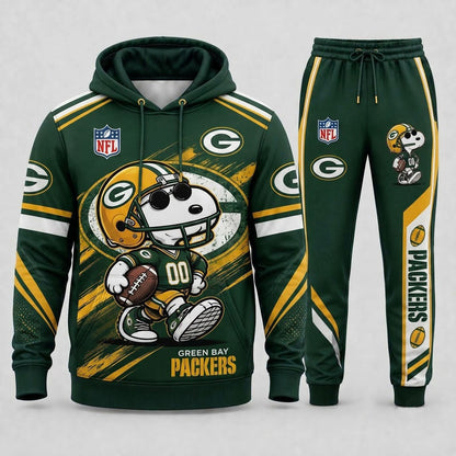 Snoopy NFL Fan Set — Hoodie & Sweatpants | All 32 Football Teams Available