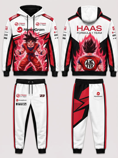 Sport Racing F1 x Son Goku Set — Hoodie & Sweatpants | 11 Formula Team Inspired Dragon Style