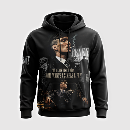 Peaky Blinders Inspired Apparel Collection — Black Gangster Graphic Hoodie, Zip Hoodie, Sweatshirt & T-Shirt