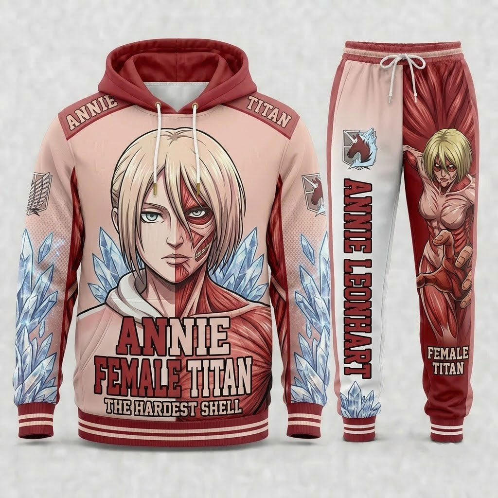 Limited Edition Titan Anime Fan Set — Hoodie & Sweatpants - Custom Fan Apparel Image 11