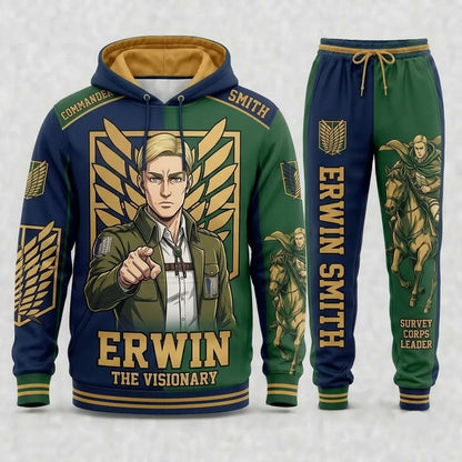 Limited Edition Titan Anime Fan Set — Hoodie & Sweatpants - Custom Fan Apparel Image 5