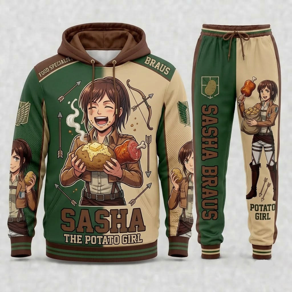 Limited Edition Titan Anime Fan Set — Hoodie & Sweatpants - Custom Fan Apparel Image 10