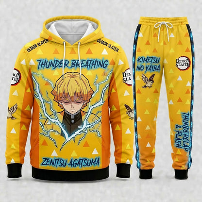 Limited Edition Demon Hunter Set | Anime Slayer Inspired Fan Hoodie & Sweatpants - Custom Fan Apparel Image 2