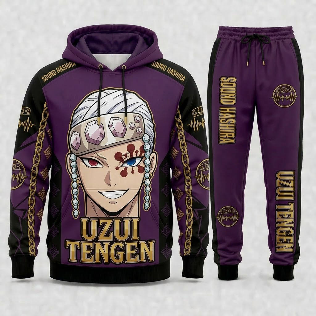 Limited Edition Demon Hunter Set | Anime Slayer Inspired Fan Hoodie & Sweatpants - Custom Fan Apparel Image 7