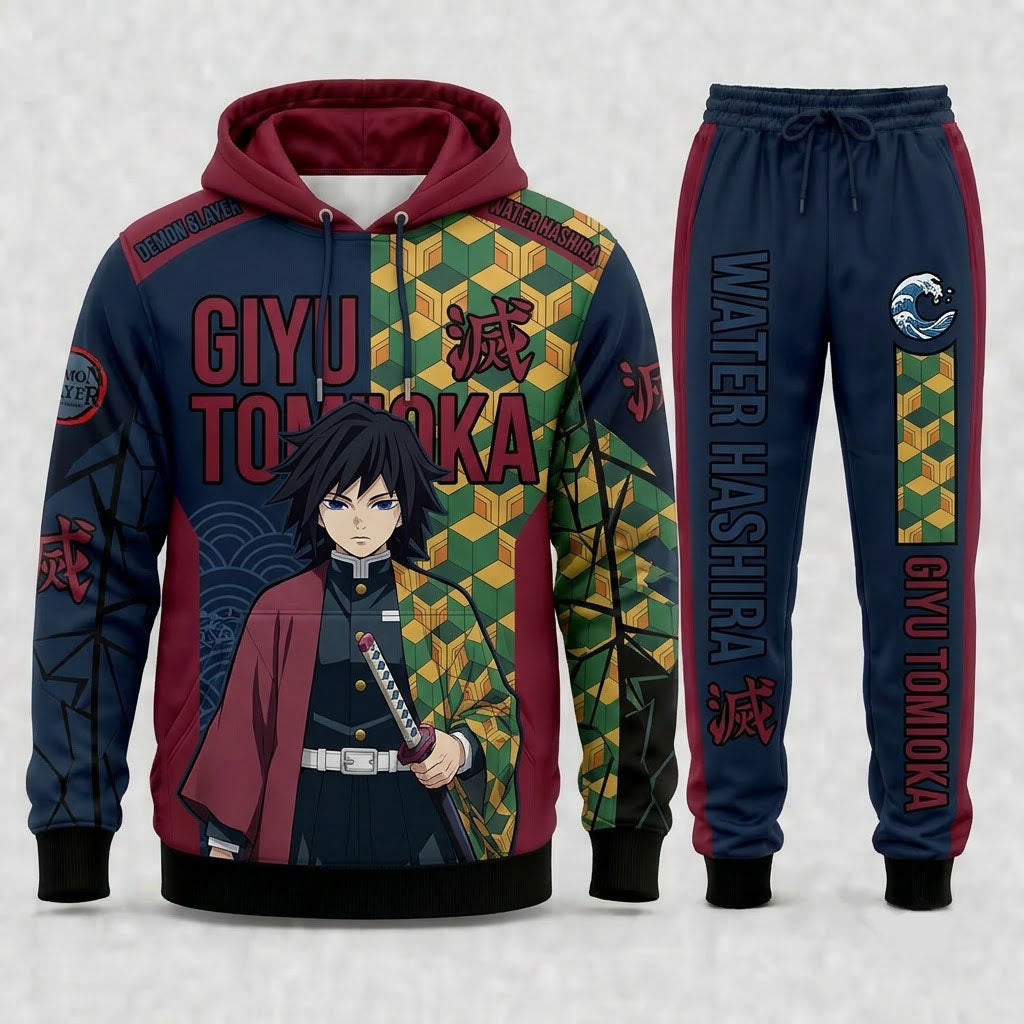 Limited Edition Demon Hunter Set | Anime Slayer Inspired Fan Hoodie & Sweatpants - Custom Fan Apparel Image 5