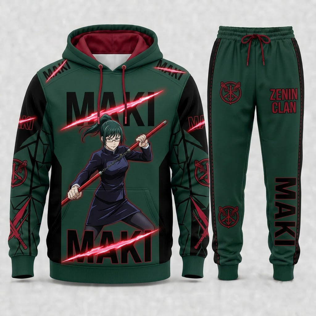 Limited Edition Cursed Academy Fan Set — Hoodie & Sweatpant | Anime Gift - Custom Fan Apparel Image 4