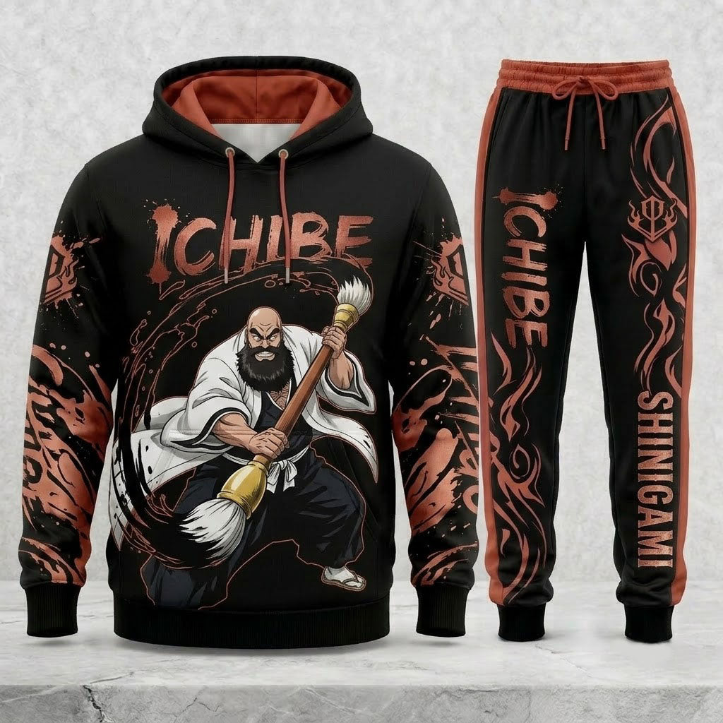 Limited Edition Soul Reaper Fan Set — Hoodie & Sweatpant Set | Anime Sword Warrior Outfit - Custom Fan Apparel Image 15