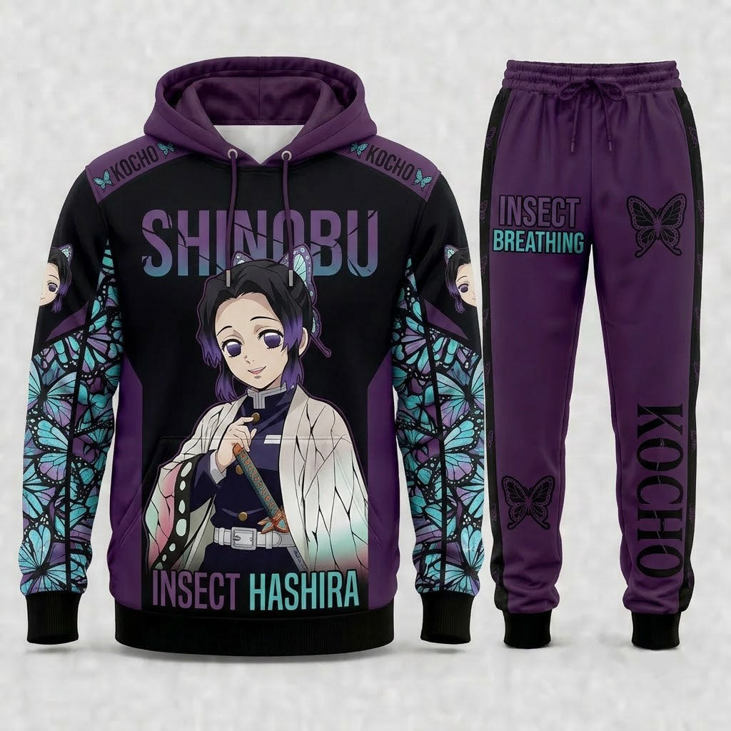 Limited Edition Demon Hunter Set | Anime Slayer Inspired Fan Hoodie & Sweatpants - Custom Fan Apparel Image 6