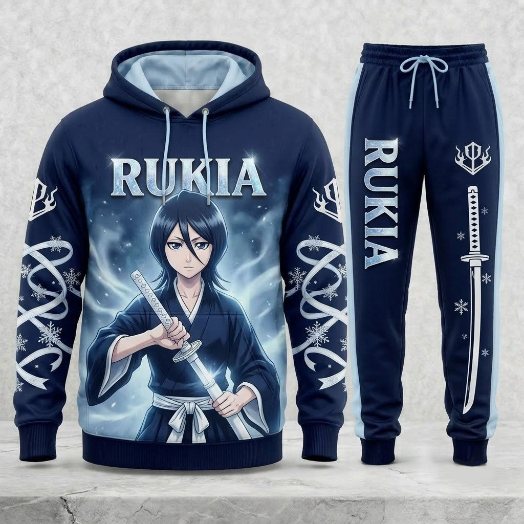 Limited Edition Soul Reaper Fan Set — Hoodie & Sweatpant Set | Anime Sword Warrior Outfit - Custom Fan Apparel Image 2
