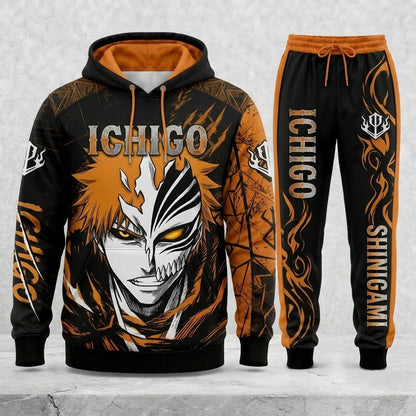 Limited Edition Soul Reaper Fan Set — Hoodie & Sweatpant Set | Anime Sword Warrior Outfit - Custom Fan Apparel Image 1