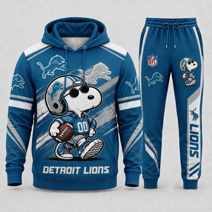 Snoopy NFL Fan Set — Hoodie & Sweatpants | All 32 Football Teams Available