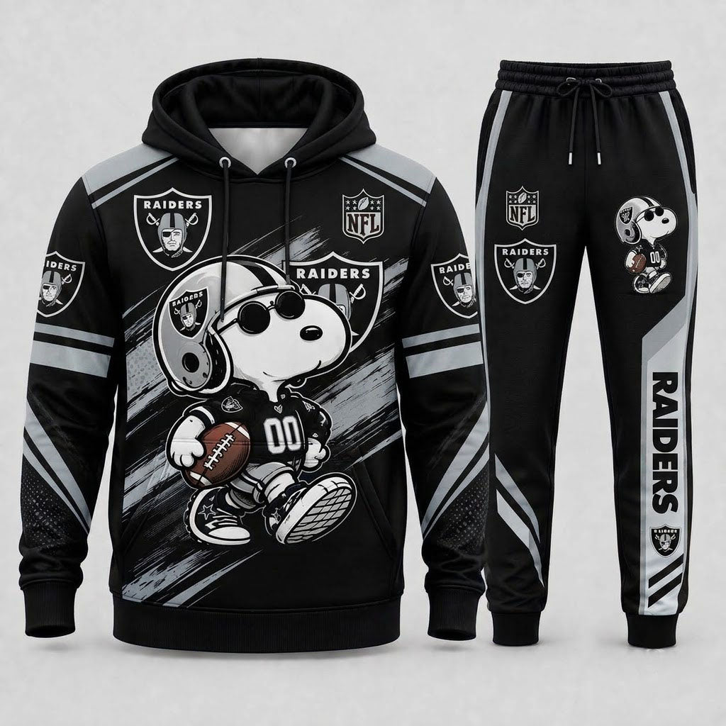 Snoopy NFL Fan Set — Hoodie & Sweatpants | All 32 Football Teams Available