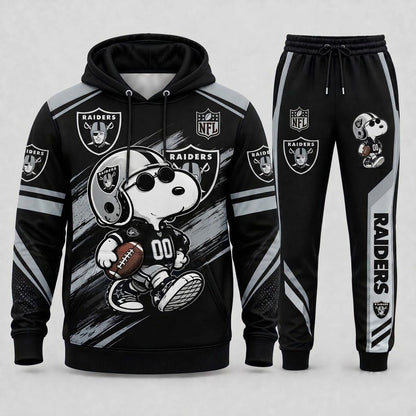 Snoopy NFL Fan Set — Hoodie & Sweatpants | All 32 Football Teams Available