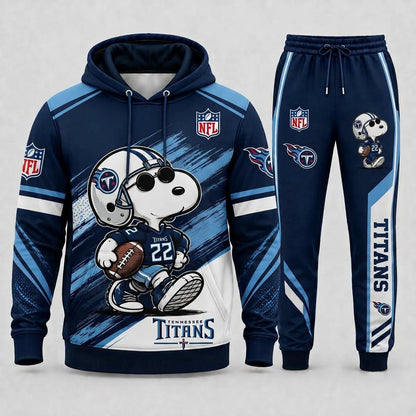 Snoopy NFL Fan Set — Hoodie & Sweatpants | All 32 Football Teams Available