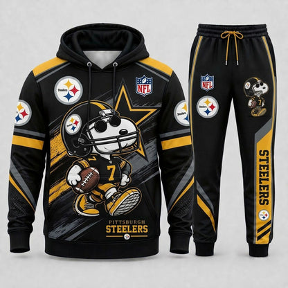 Snoopy NFL Fan Set — Hoodie & Sweatpants | All 32 Football Teams Available