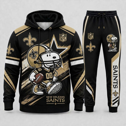 Snoopy NFL Fan Set — Hoodie & Sweatpants | All 32 Football Teams Available