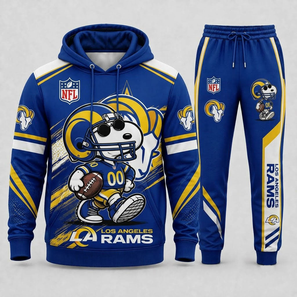 Snoopy NFL Fan Set — Hoodie & Sweatpants | All 32 Football Teams Available