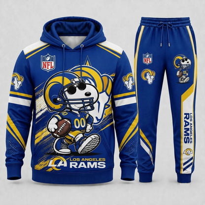 Snoopy NFL Fan Set — Hoodie & Sweatpants | All 32 Football Teams Available