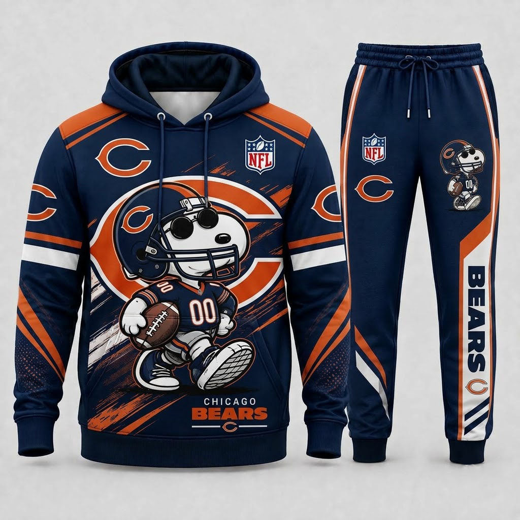 Snoopy NFL Fan Set — Hoodie & Sweatpants | All 32 Football Teams Available