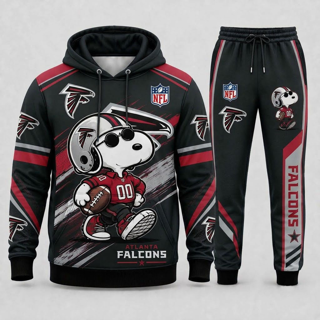 Snoopy NFL Fan Set — Hoodie & Sweatpants | All 32 Football Teams Available
