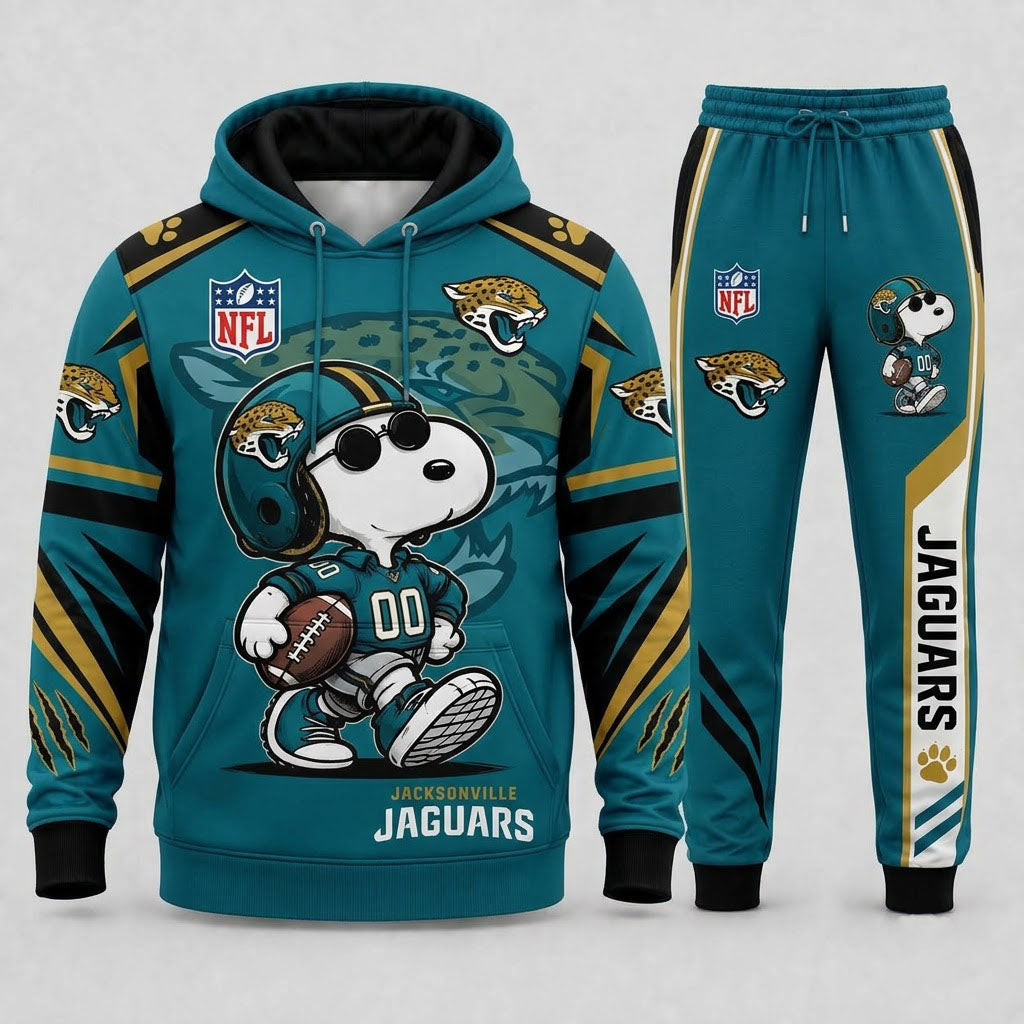 Snoopy NFL Fan Set — Hoodie & Sweatpants | All 32 Football Teams Available