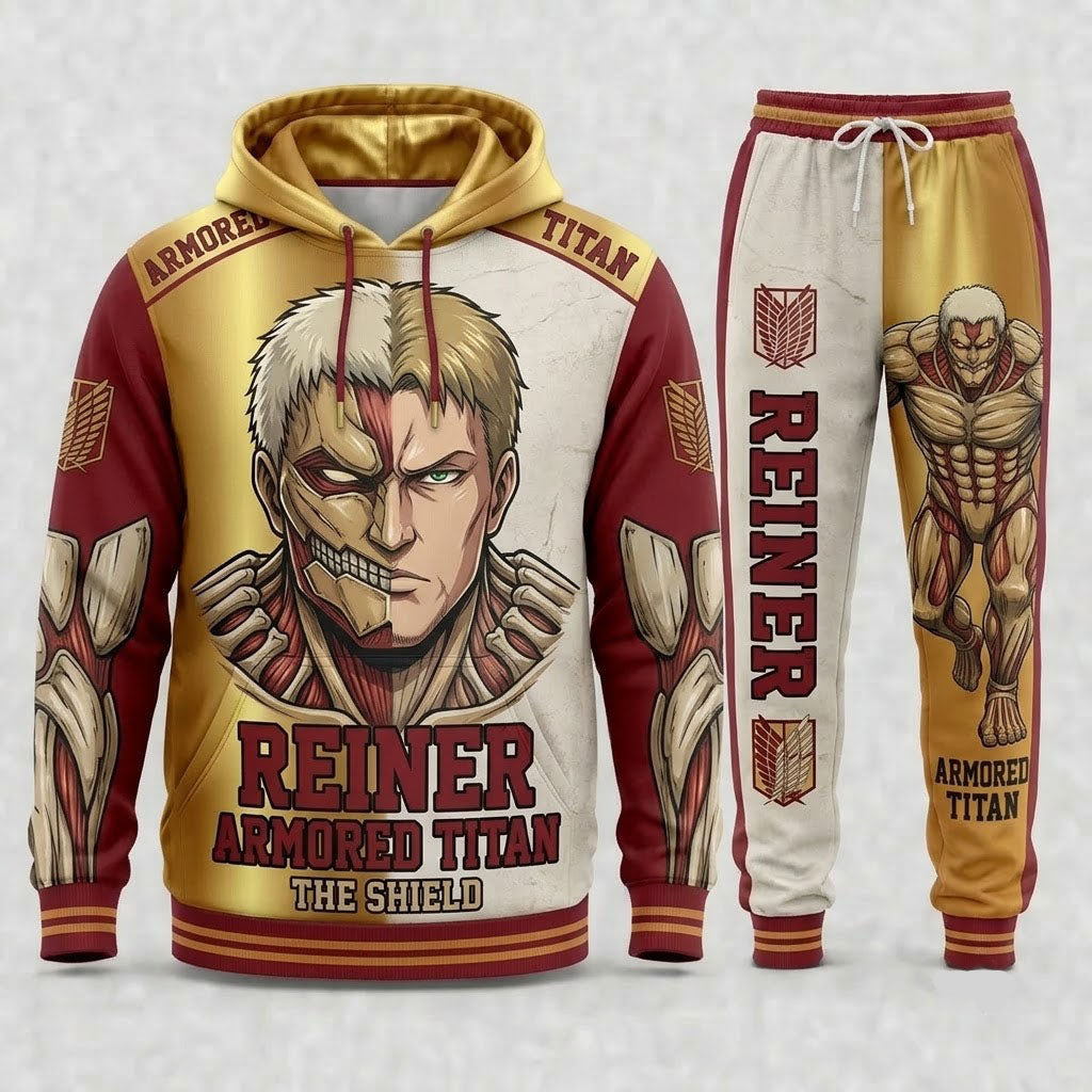 Limited Edition Titan Anime Fan Set — Hoodie & Sweatpants - Custom Fan Apparel Image 7