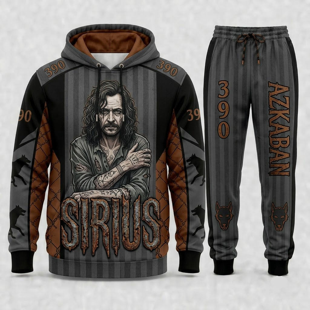 Limited Edition Magic Wizard Fan Set — Hoodie & Sweatpant Set | Fantasy Movie Gift - Custom Fan Apparel Image 6