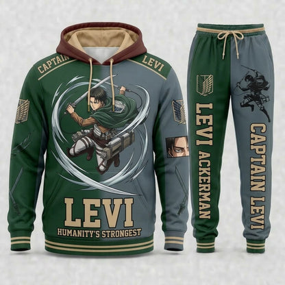 Limited Edition Titan Anime Fan Set — Hoodie & Sweatpants - Custom Fan Apparel Image 4
