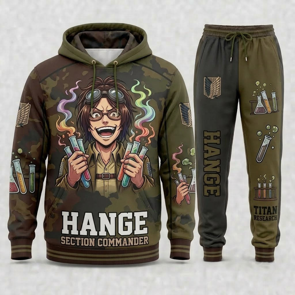 Limited Edition Titan Anime Fan Set — Hoodie & Sweatpants - Custom Fan Apparel Image 8