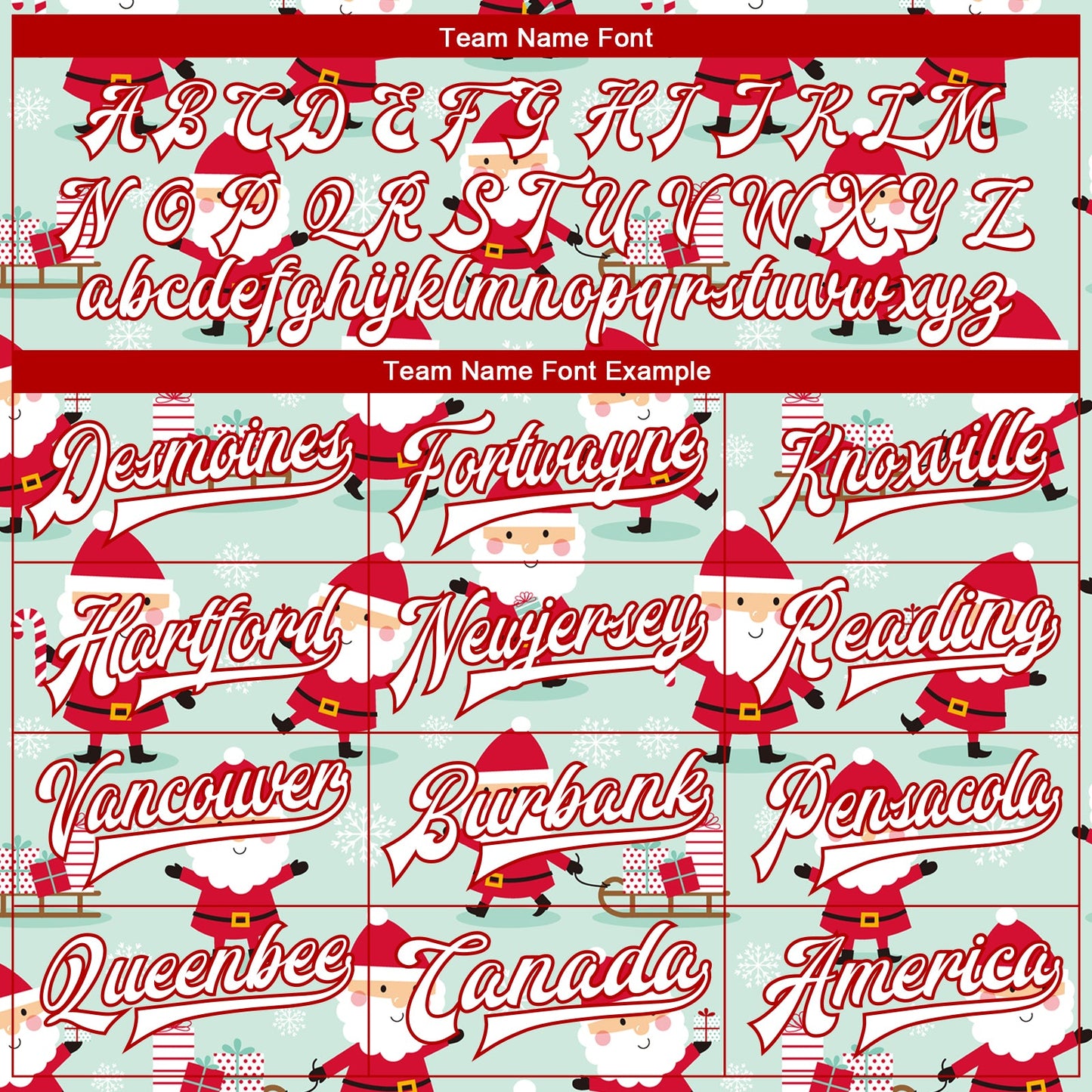 Custom Pea Green White-Red Christmas 3D Bomber Full-Snap Varsity Letterman Jacket