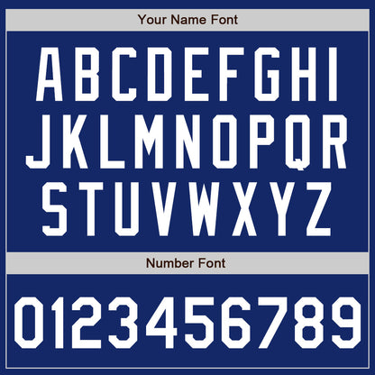 Custom Royal White Bomber Full-Snap Varsity Letterman Two Tone Jacket